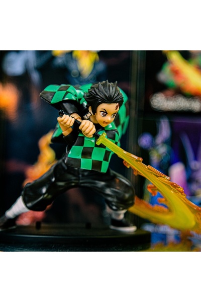Fillikutum Demon Slayer Aksiyon Figürü İblis Avcısı Tanjiro Kamado Kimetsu No Yaiba Figür 15 Cm
