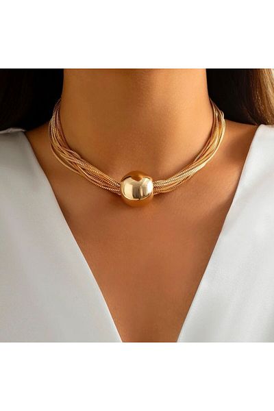 Rachel online gold necklace