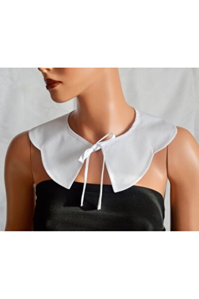 es moda shop Fleur papatya çıkarılabilir yaka beyaz