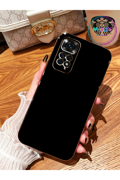 Molly جراب سيليكون فاخر لهاتف Xiaomi Redmi Note 12 Pro 4G بحواف سوداء وتفاصيل...