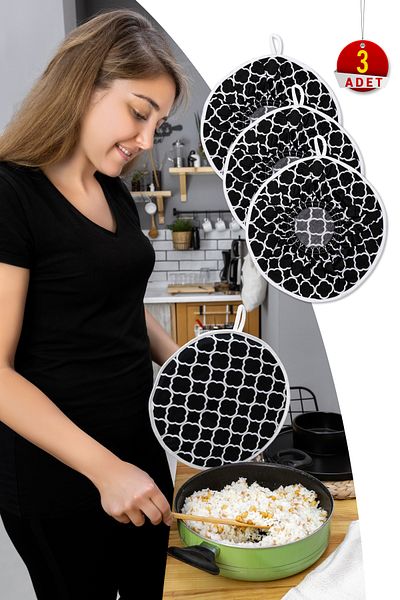Morlay 3 Piece Rice Brewing Cover Set, Elastic Standard Size Brewing Mat for Pots & Black Ring