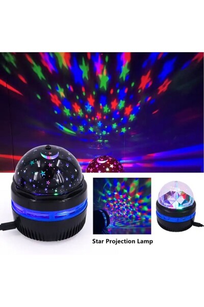 Hediye Rüzgarı Usb Destekli Galaxy Projektörlü Gece Lambası Starmaster