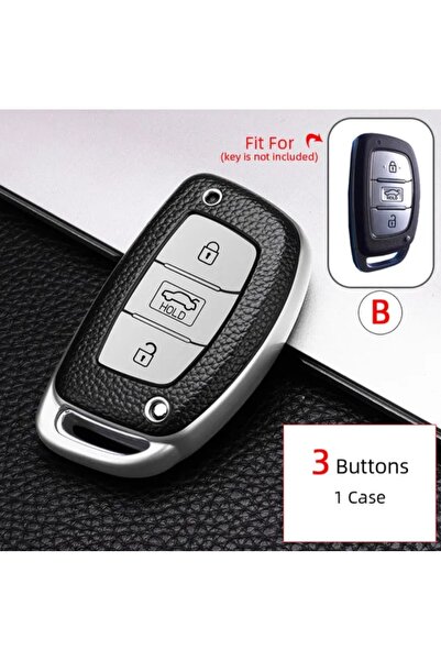 AYCANSTORE Husă Tpu Hyundai pentru chei (argintiu) BLOCĂ DE PORTĂ LA MĂGĂ