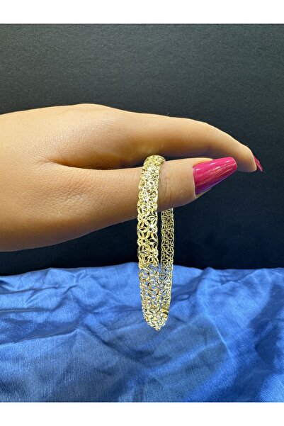 Arpaş 14 Ayar Altın Telkari Bilezik Yeşil Altın