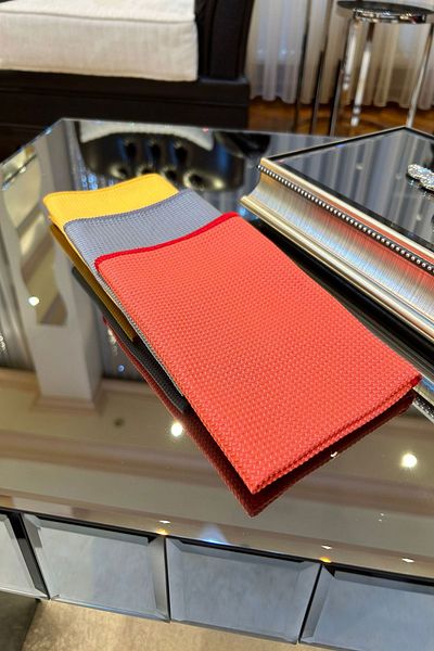 Fine Clean (3 Pieces) Magic New Microfiber Glass and Mirror Cloth 40*40