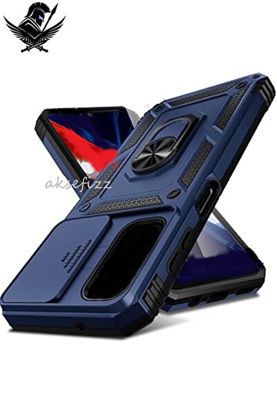 AKSEFİZZ İphone 7 Plus - 8 Plus UYUMLU Zırhlı Kaydırmalı Sürgülü Standlı Yüzü...