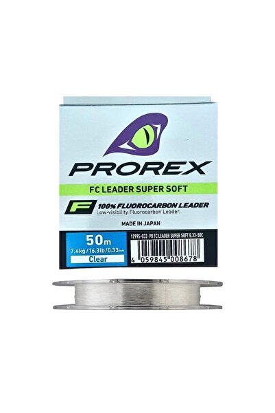 daiwa Prorex 0.33mm 50m FC Leader Super Soft %100 Fluorocarbon Misina