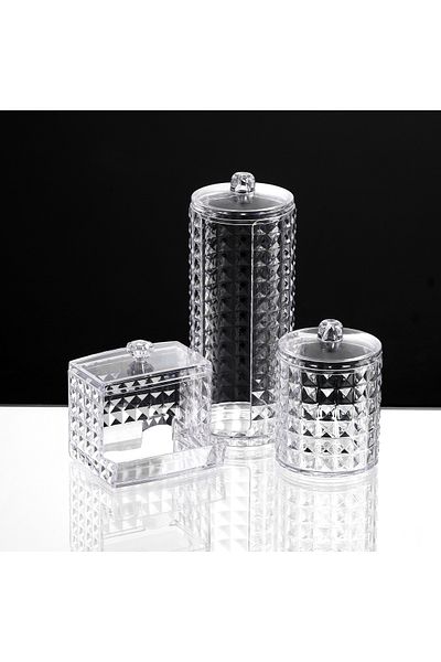 Vivart Σετ Μακιγιάζ 3 τεμαχίων Cotton Pad Crystal Diomand