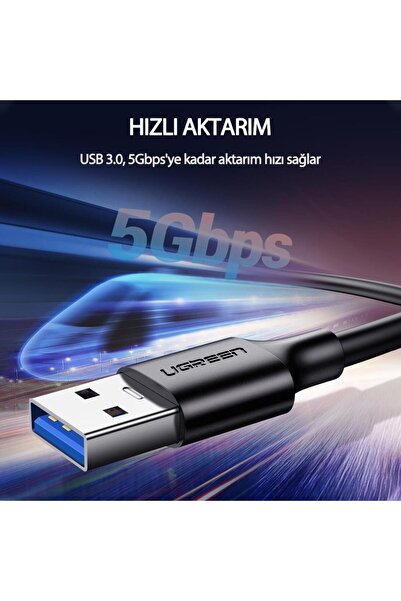 Ugreen Usb 3.0 Type-c Data Ve Şarj Kablosu 1 Metre