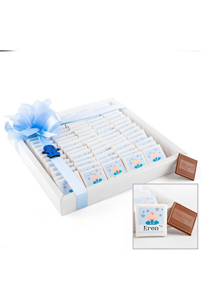 Hacı Şerif Erkek Bebek Çikolatası - Model 69 ( 80 Madlen Çikolata )