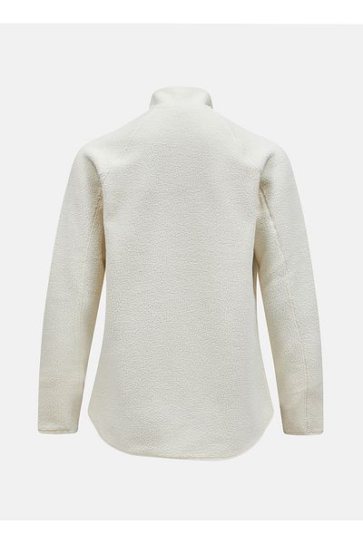Peak Performance Men's Beige Fleece Sweatshirt - Stand Collar, Pleat Zip Jacket - g 79711040 _M