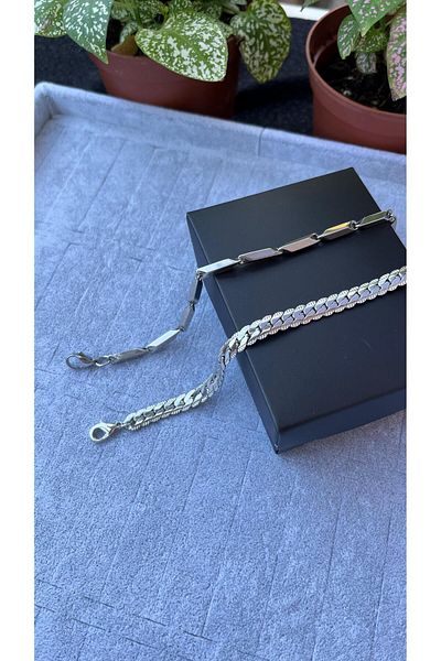 Sepetten Eve 2 Li Steel Tarnish-Free Stainless Bracelet Steel Men's Bracelet Gift for Men Ckj 35700003