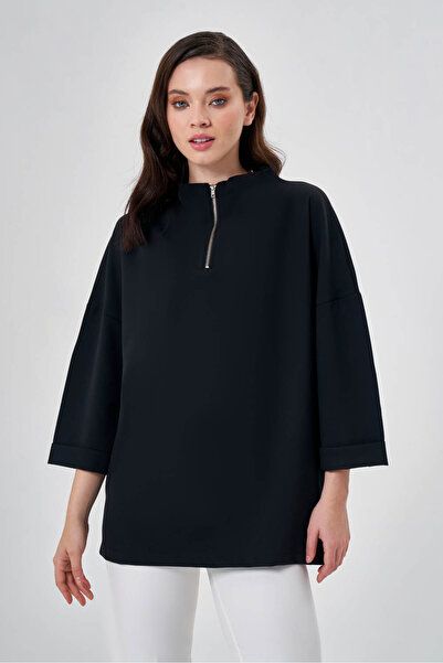 Mizalle Double Black Tunic