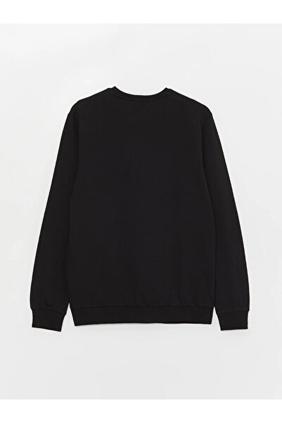 LC Waikiki LCWAIKIKI Classic Bisiklet Yaka Uzun Kollu Baskılı Erkek Sweatshirt