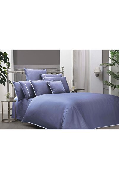 Sarev Sartoria Satin Duvet Cover Set King Size V15-a.blue