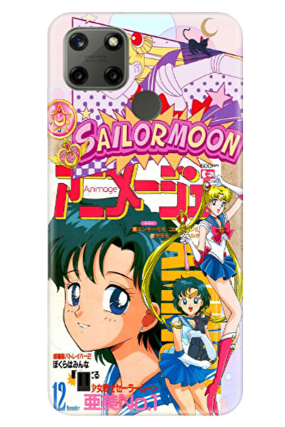 Newon حافظة هاتف مطبوعة لهاتف REALME C25Y/C21Y SAİLOR MOON AY WARRIOR