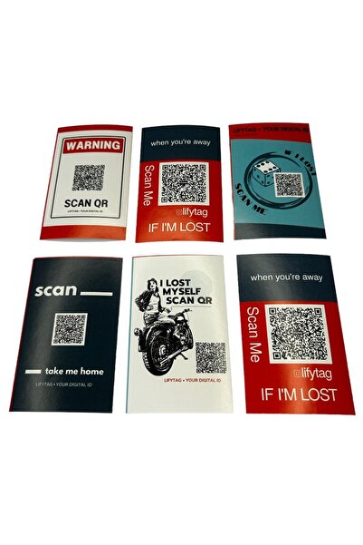 lifytag 6'lı Akıllı QR Kimlik