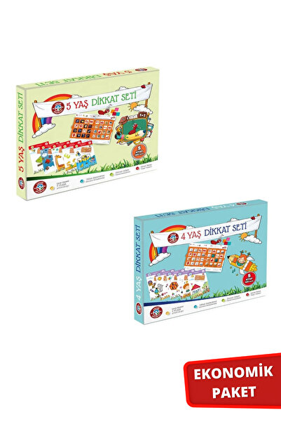 Çocuk Akademi 4 Yaş Dikkat Ve 5 Yaş Dikkat Seti Ikili Paket