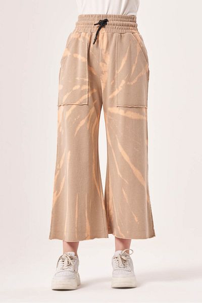 Mizalle Batik Knitted Beige Trousers