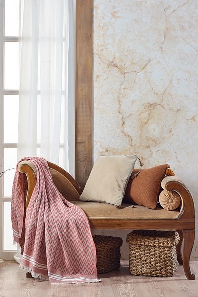 Vagonik 2 Pieces Zigzag Cotton Tv Knee Blanket