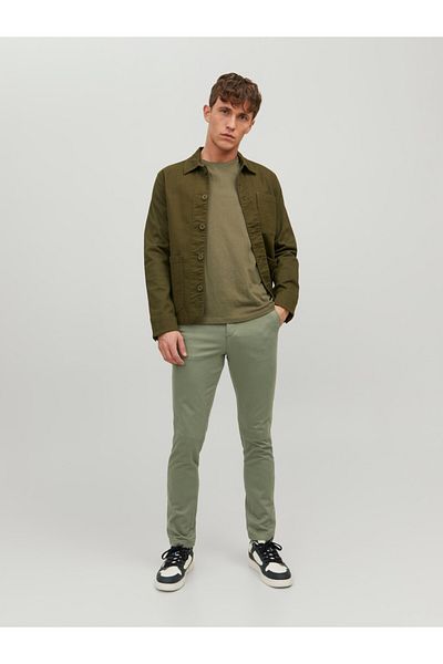 Jack & Jones Jack&jones Slim Fit Men's Green Trousers12150148