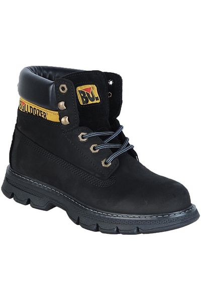 Bulldozer 240516 Γυναικείες Ανδρικές Unisex Μαύρο Γνήσιο Δέρμα Χοντρή Πλατφόρμα Λαστιχένια Σόλα Αθλητικά Χειμερινά Παπούτσια