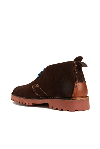 Dıvarese Kahverengi Erkek Deri Bot