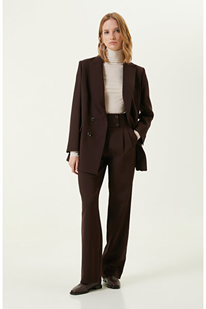 Network Kahverengi Bol Paça Pantolon