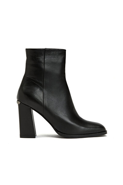 Dıvarese Siyah Kadın Deri Bot
