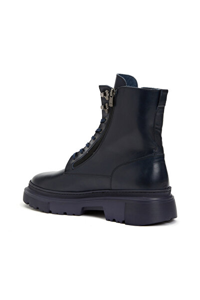 Dıvarese Lacivert Erkek Deri Bot