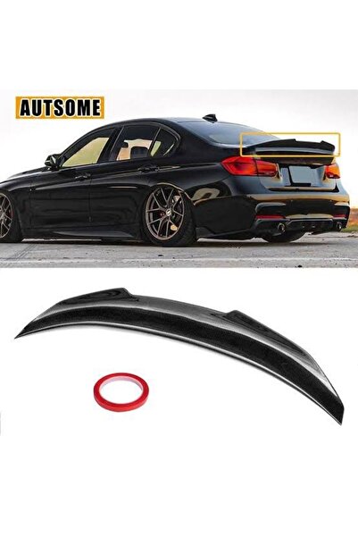 HYM TUNİNG Bmw F30 Psm Spoiler Piano Black, Abs Plastik Ithal, Bagaj Spoiler, 2012 2017 Uyumlu
