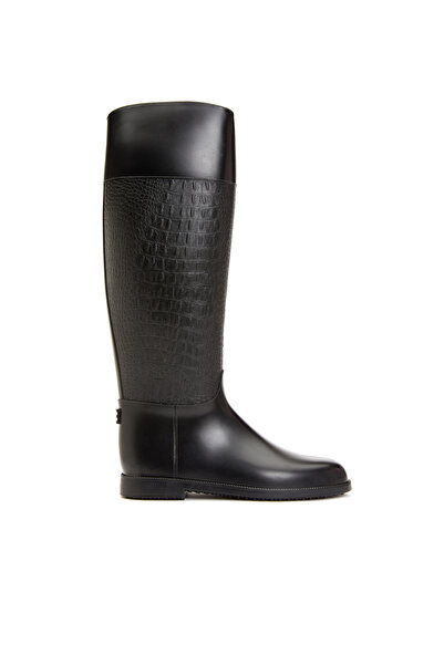 George Hogg Siyah Kadın Yağmur Çizmesi