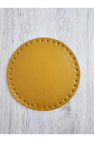 NAZENİN HOBİ AKSESUAR قاعدة حقيبة محبوكة مستديرة (قطر 20 سم)