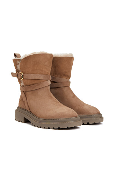 Dıvarese Vizon Kadın Deri Bot