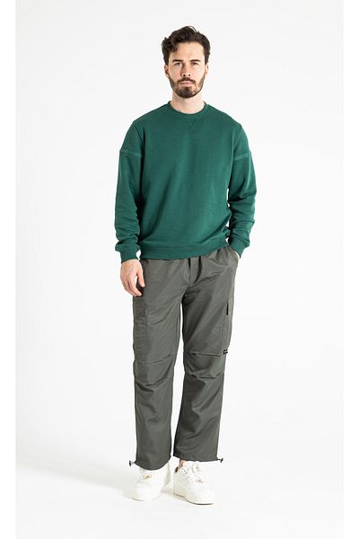 RUBYSTARS Men's Parachute Pants with Adjustable Cargo Pockets 4356