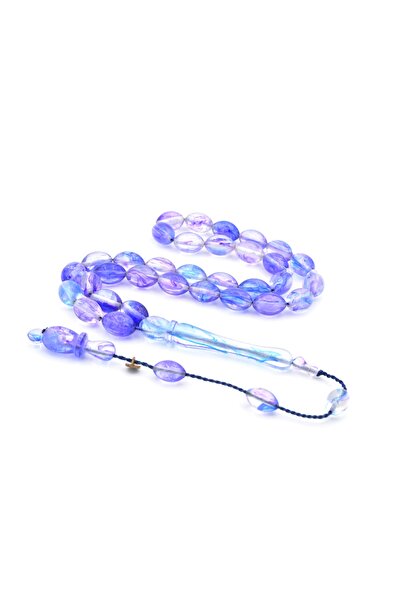 Murty99 Mărgele de rugăciune din chihlimbar din pulbere purpuriu transparent parfumat cu sistem de tăiere de orz autentic Master