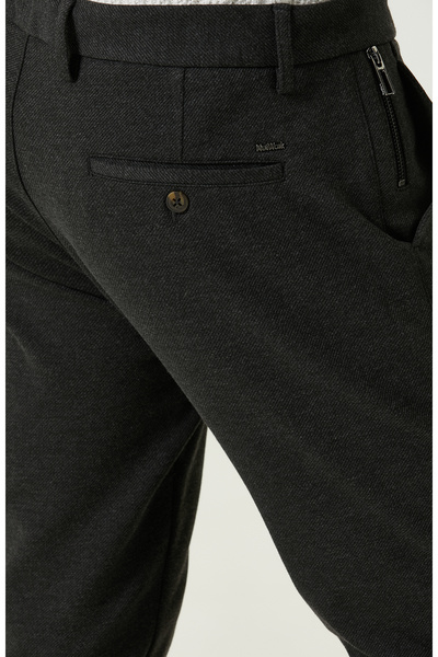 Network Örme Bağcıklı Antrasit Jogger Pantolon