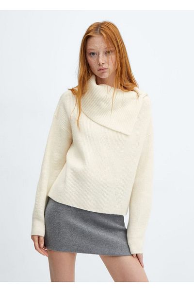 MANGO Woman Knitwear Turtleneck Sweater
