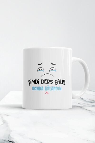 HobiShop Study Now, Then You'll Cry Cup Glass