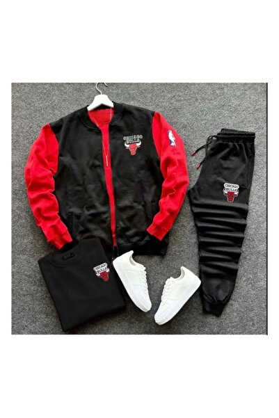 BSJEANS Новий сезон унісекс-коледж куртка-світшот Бавовняна толстовка з капюшоном на шиї 3 частини комбінація