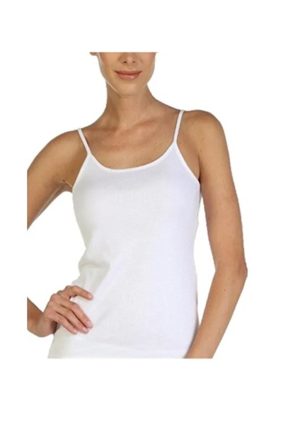 batı GÜMÜŞ Дамска риза с ребра и презрамки, пакет от 6 броя