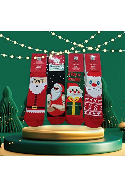 LADİJİTAL BASKI ÇÖZÜMLERİ Pachet de patru șosete de Anul Nou pentru adulți