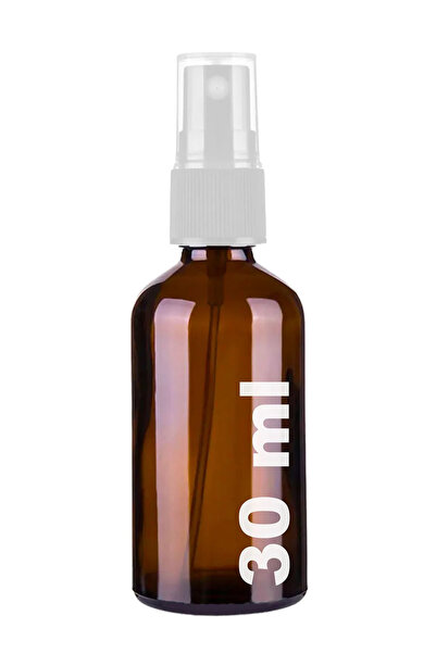 wellLine 30 Ml Amber Sprey Kapaklı Fısfıs Kolonya Dezenfektan Parfüm Cam Şişe...