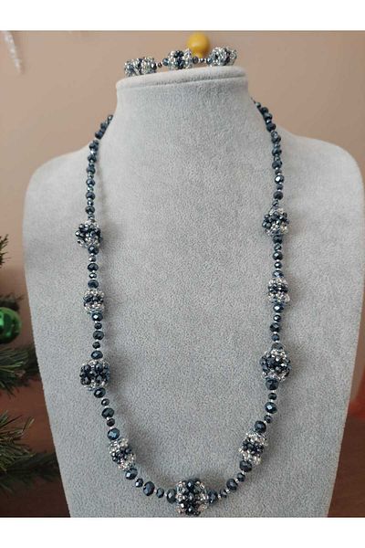 odabaş shop crystal bead jewelry set