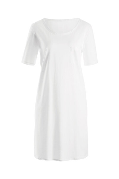 Hanro Kurzarm Nachthemd Cotton Deluxe 90cm