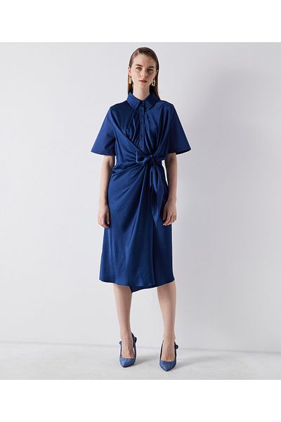 İpekyol Women's Navy Blue Dress