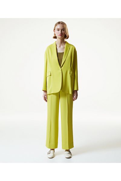 Machka Women's Pistachio Green Trousers