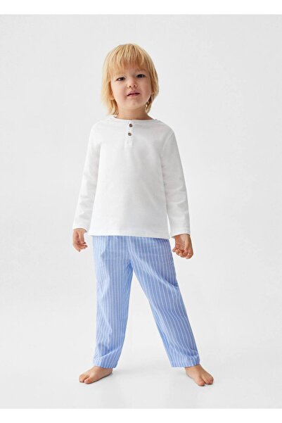 MANGO Baby Çizgili uzun pijama takımı