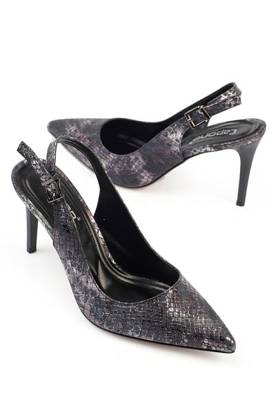 Capone Outfitters Open Back Mid Heel Soft Padded Sole Women's Shoes