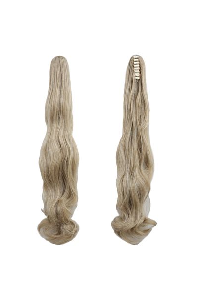 KONAK PERUK Platinum Reflection Buckle and Wavy Ponytail - Honey Foam